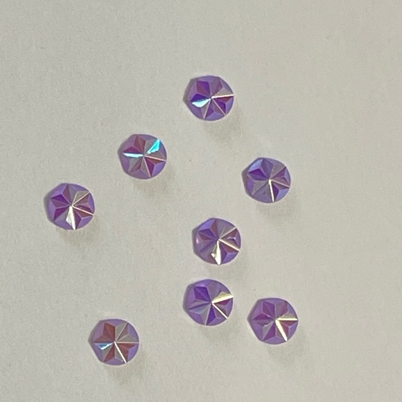 2000 Rhinestone Purple 5mm Flatback Nail Art Craft - Picture 2 of 6
